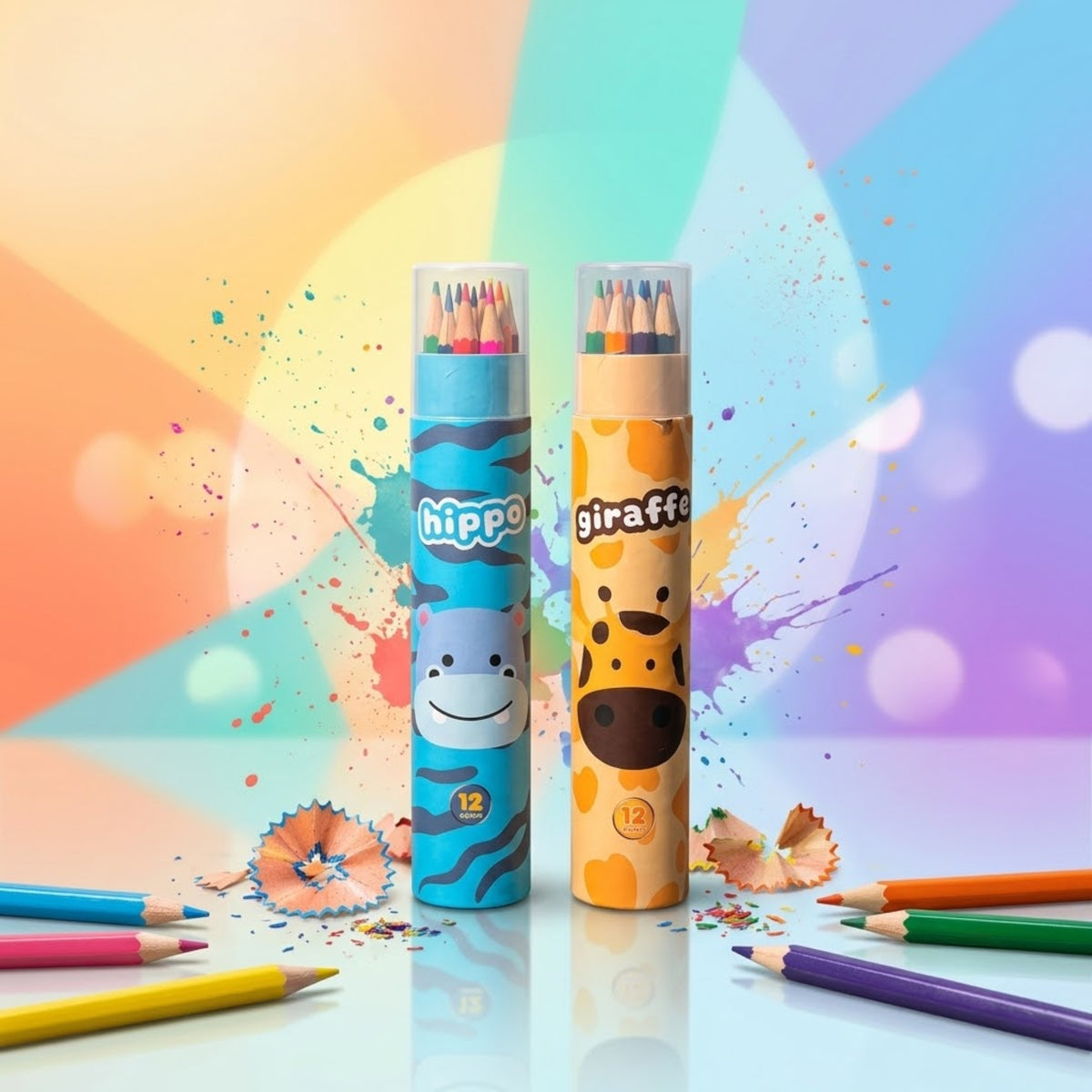 Rainbow Colour Pencil Duo Pack