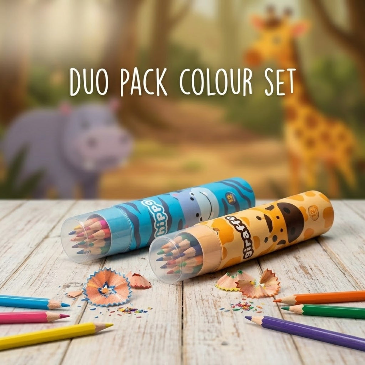 Rainbow Colour Pencil Duo Pack