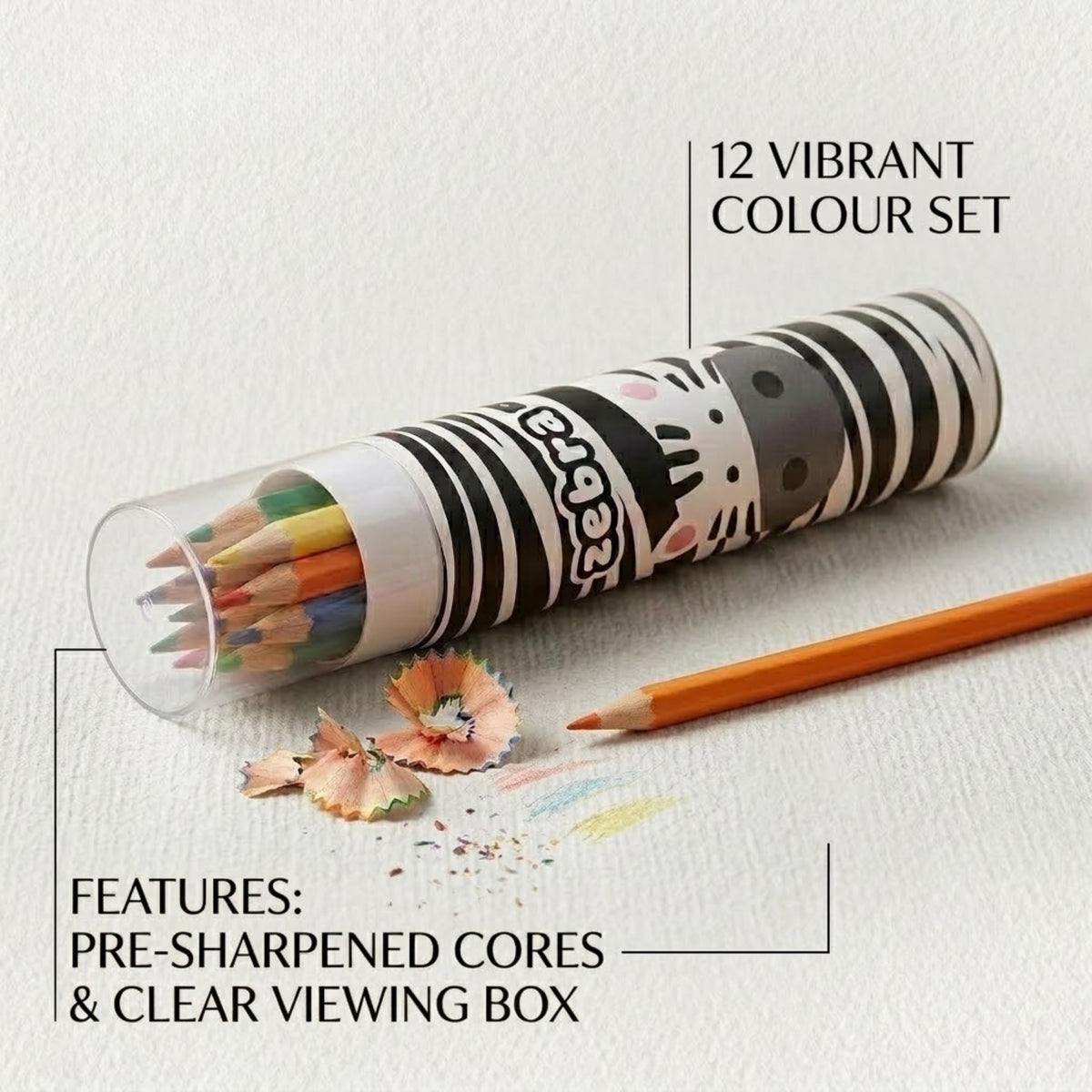 Rainbow Pencil Set - 12 Colours
