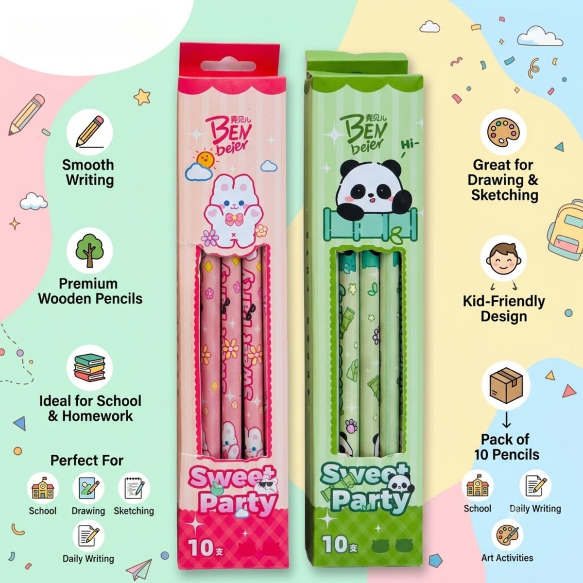 Mini HB Pencil Duo