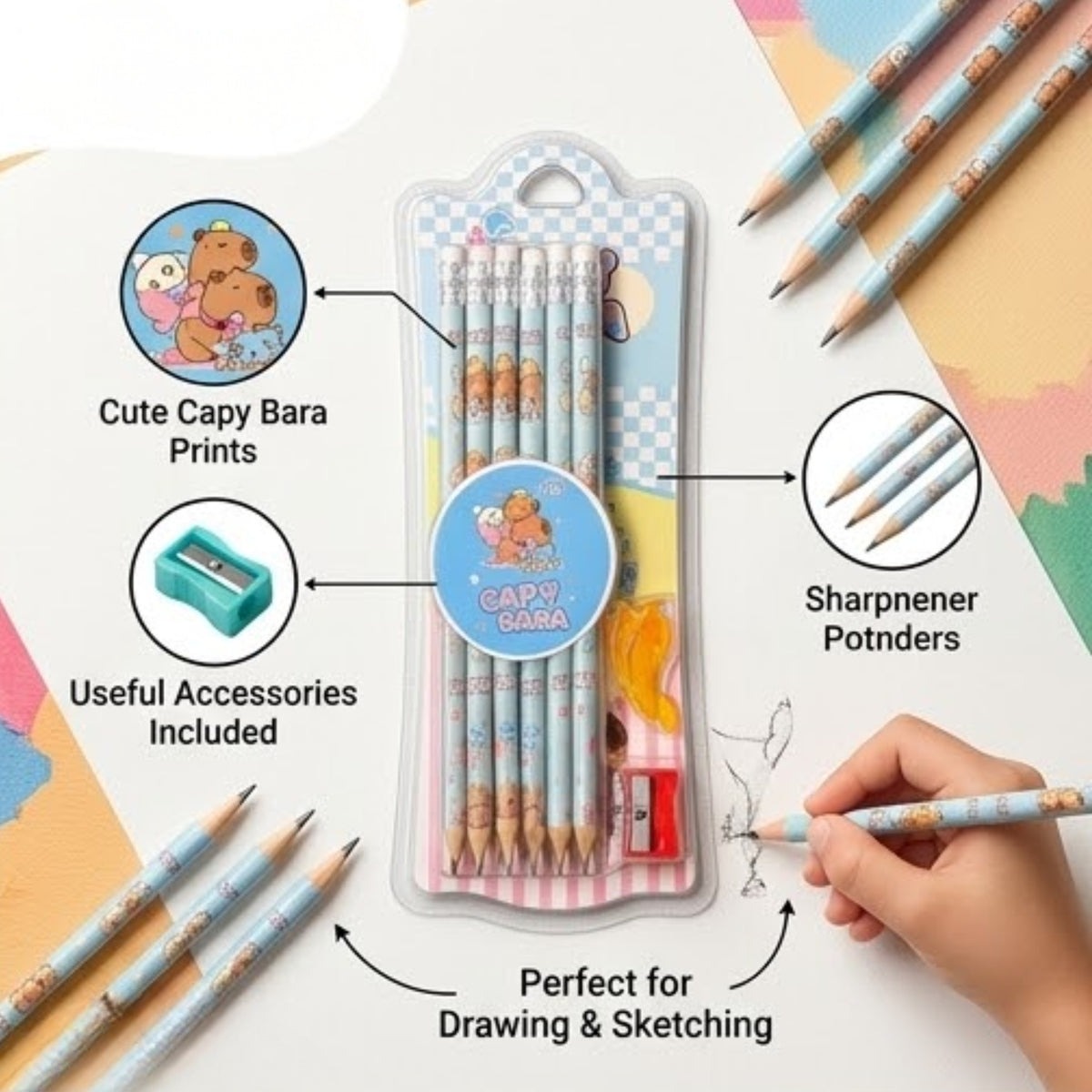 Classic HB Pencil Set of 12