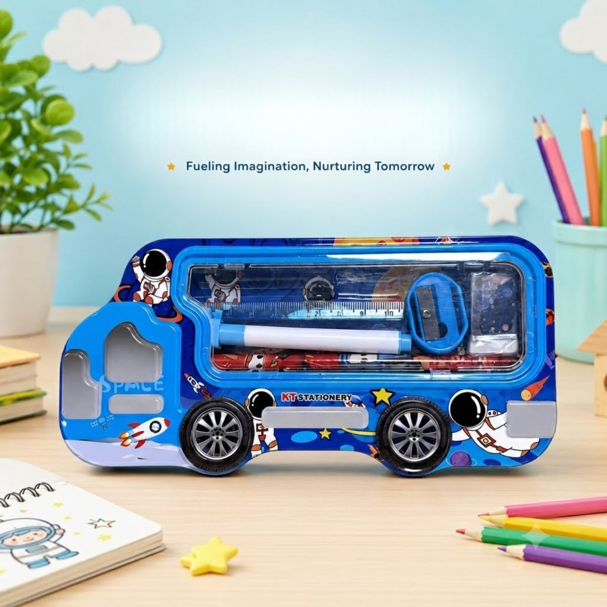 Big Bus Stationery Set