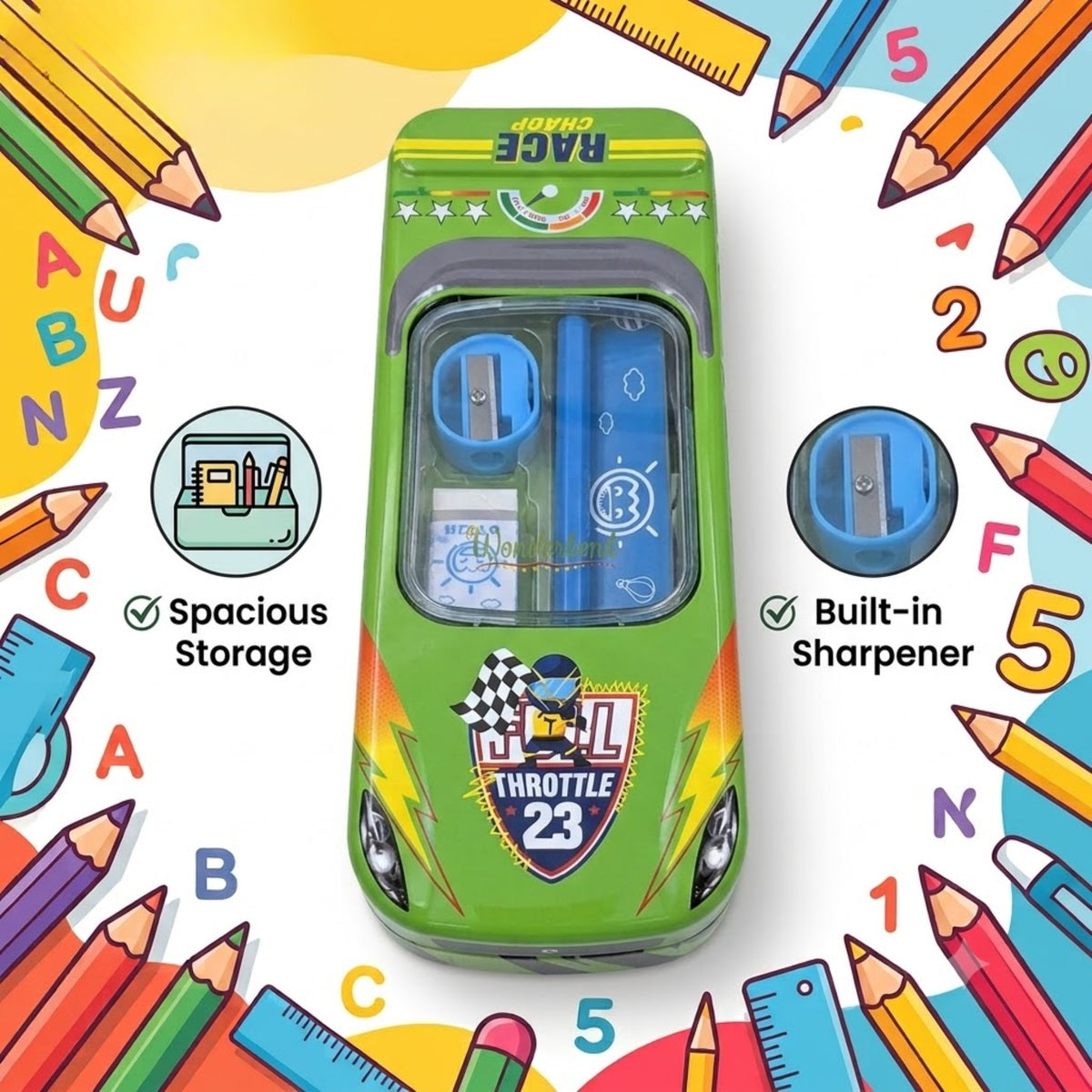 Zoom Racer 3D Pencil Box