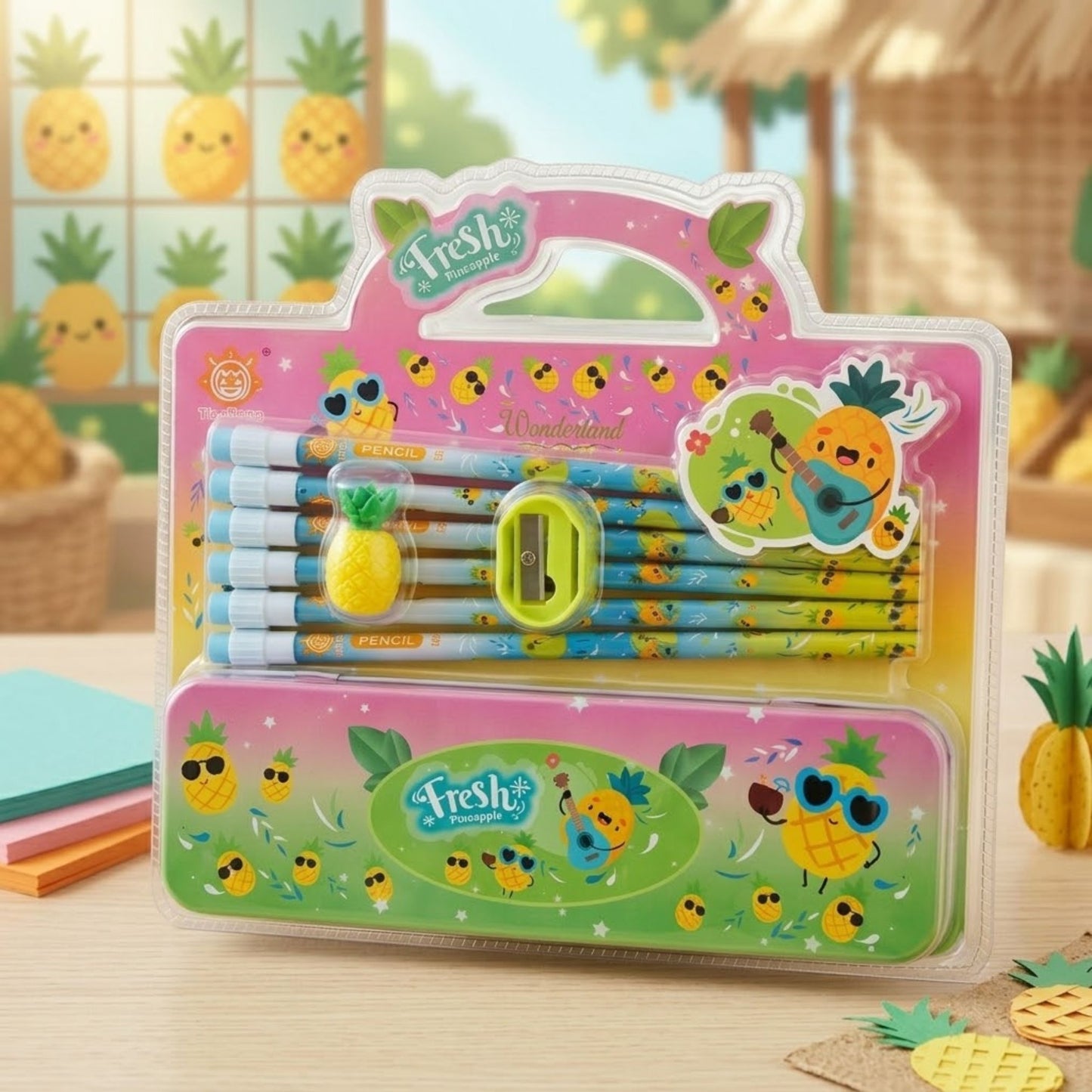 Fruity Friends Stationery Set