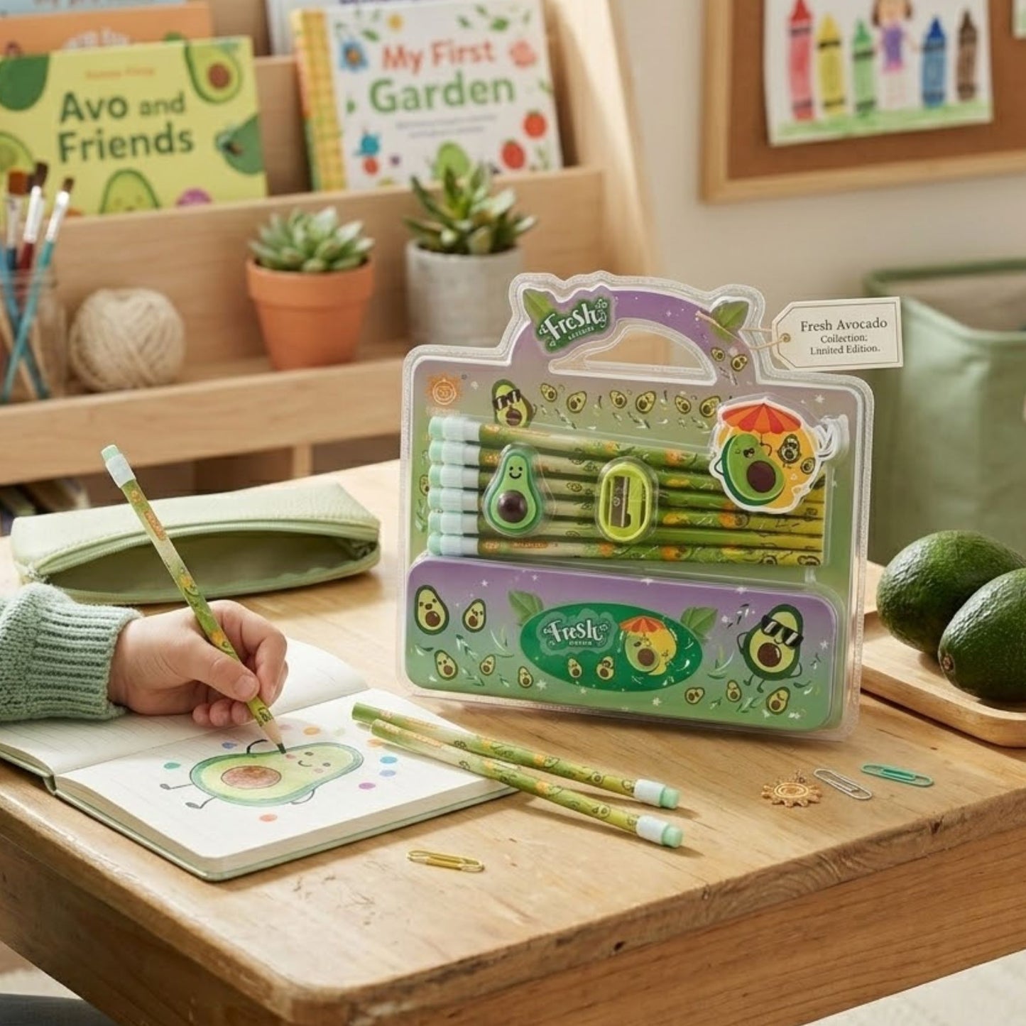 Fruity Friends Stationery Set