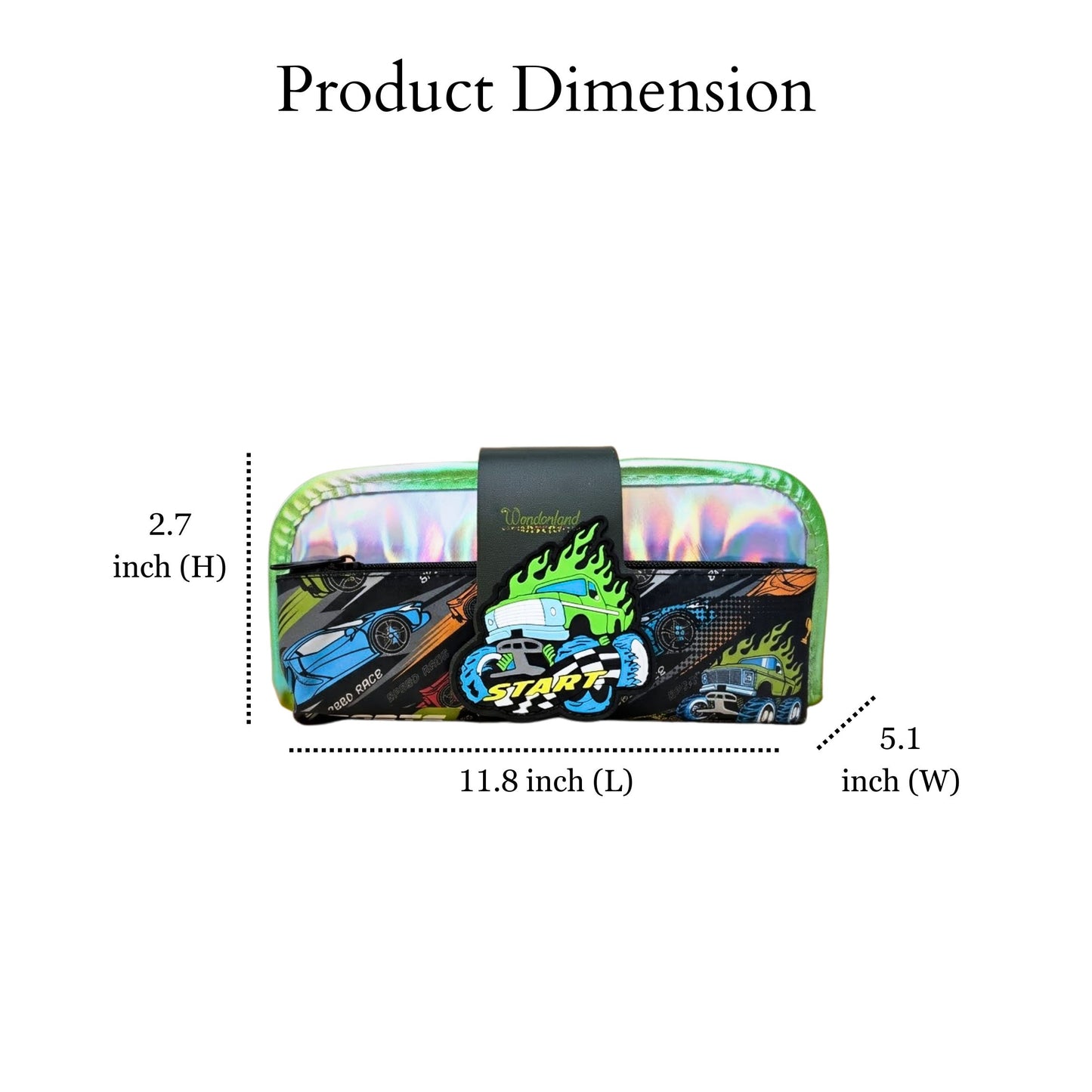 Holographic Racer Pencil Pouch
