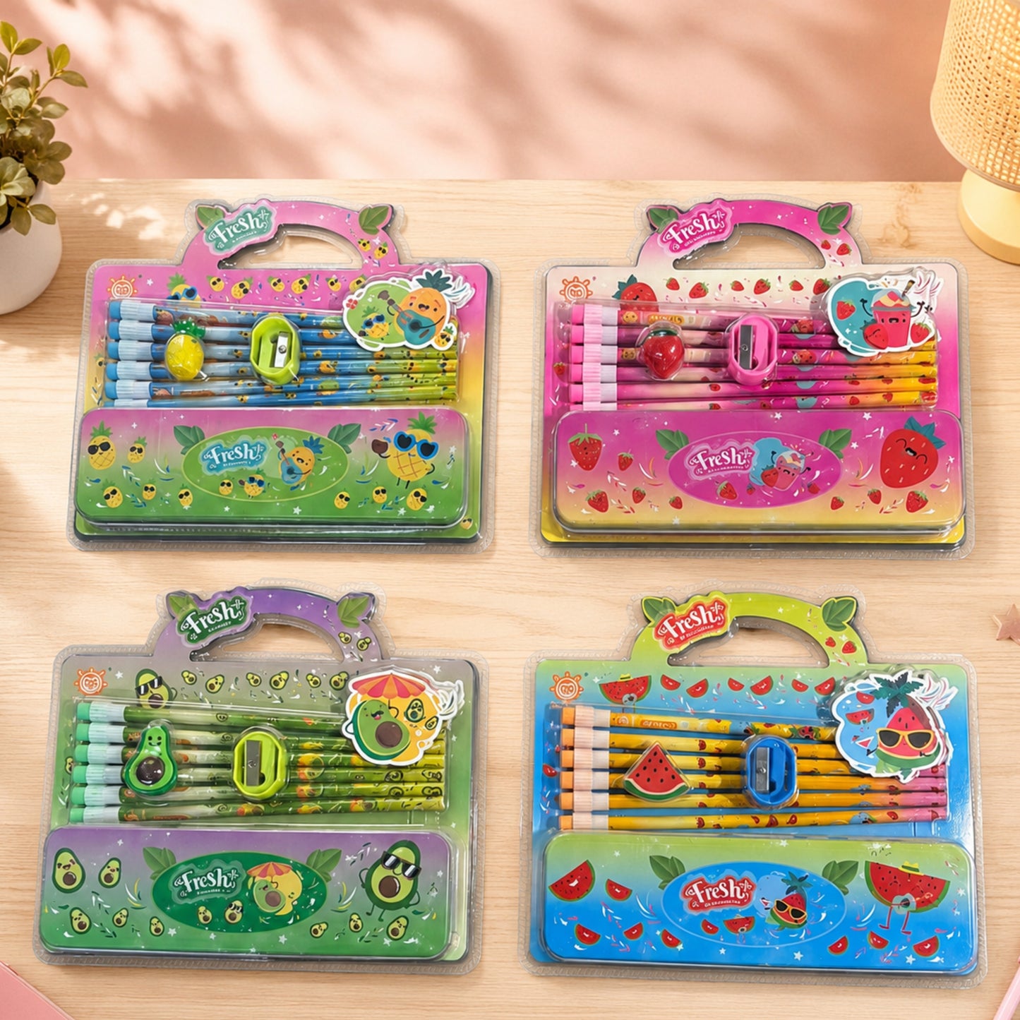 Fruity Friends Stationery Set