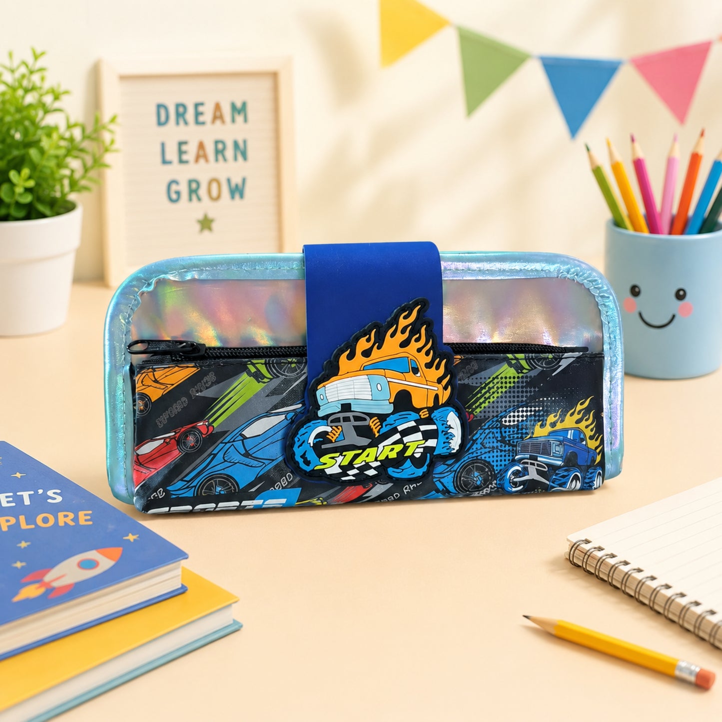 Holographic Racer Pencil Pouch