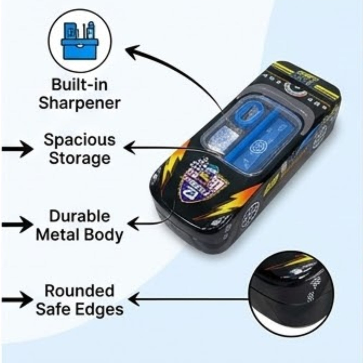 Zoom Racer 3D Pencil Box