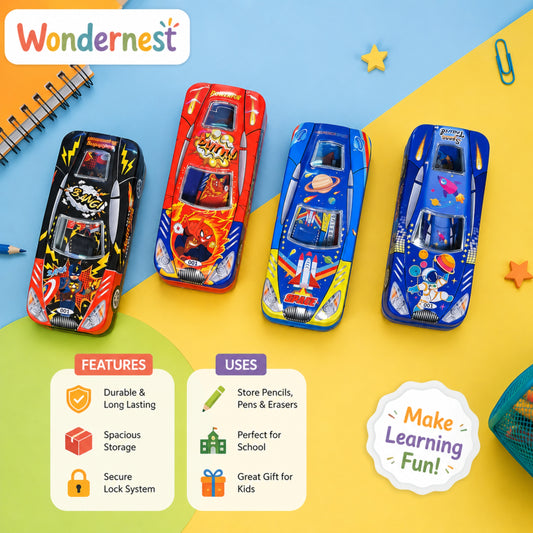 Speedy Racer Metal Pencil Box