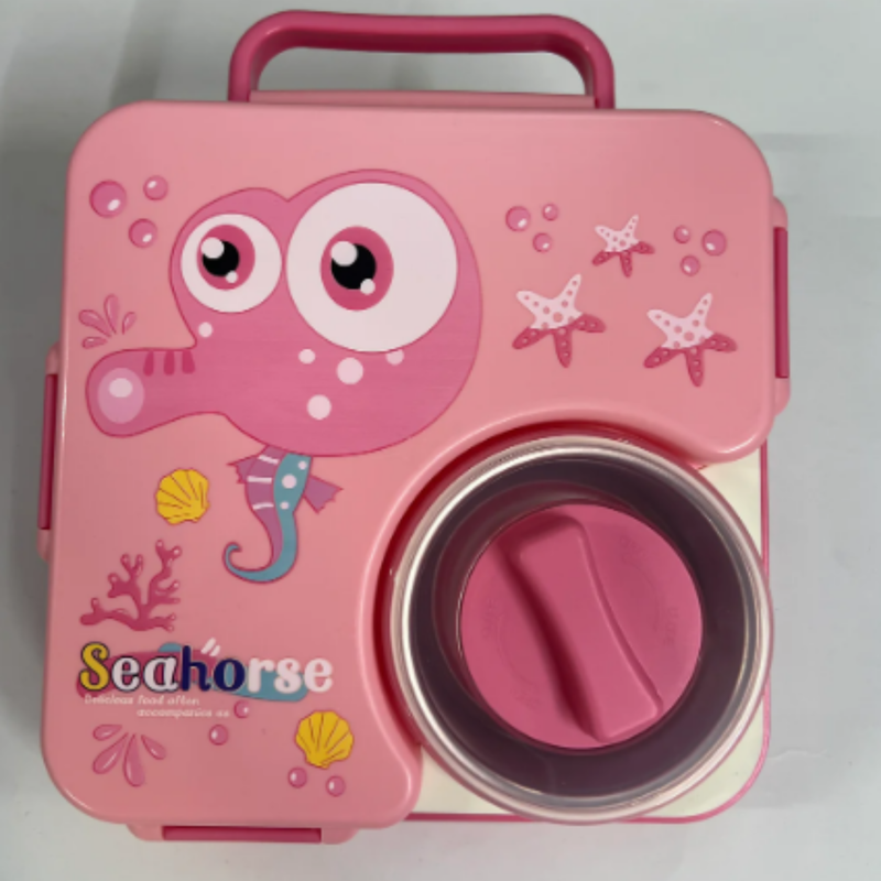 Sea Horse Lunch Box - Pink