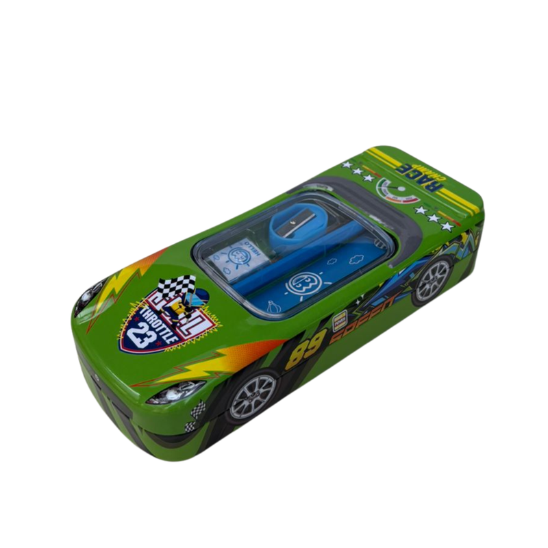 Zoom Racer 3D Pencil Box - Green