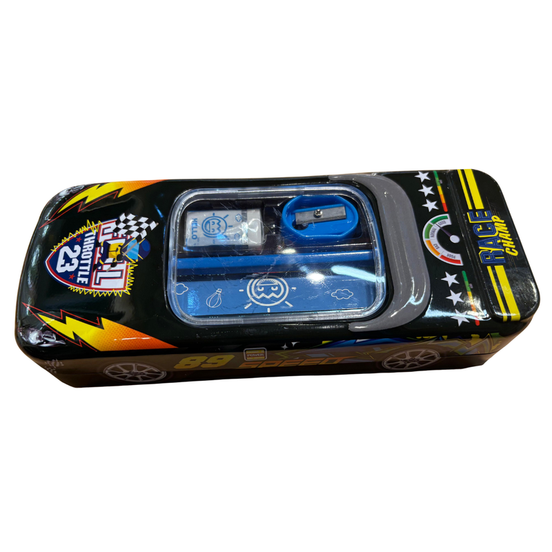Zoom Racer 3D Pencil Box - Black