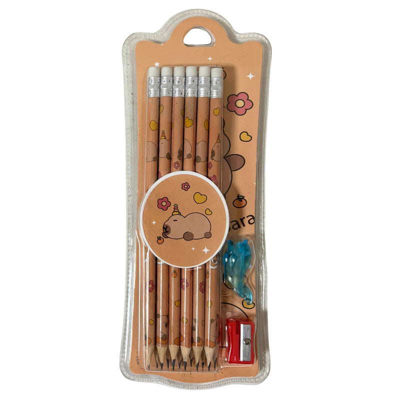 Doodle Pencil Set of 12 - Brown