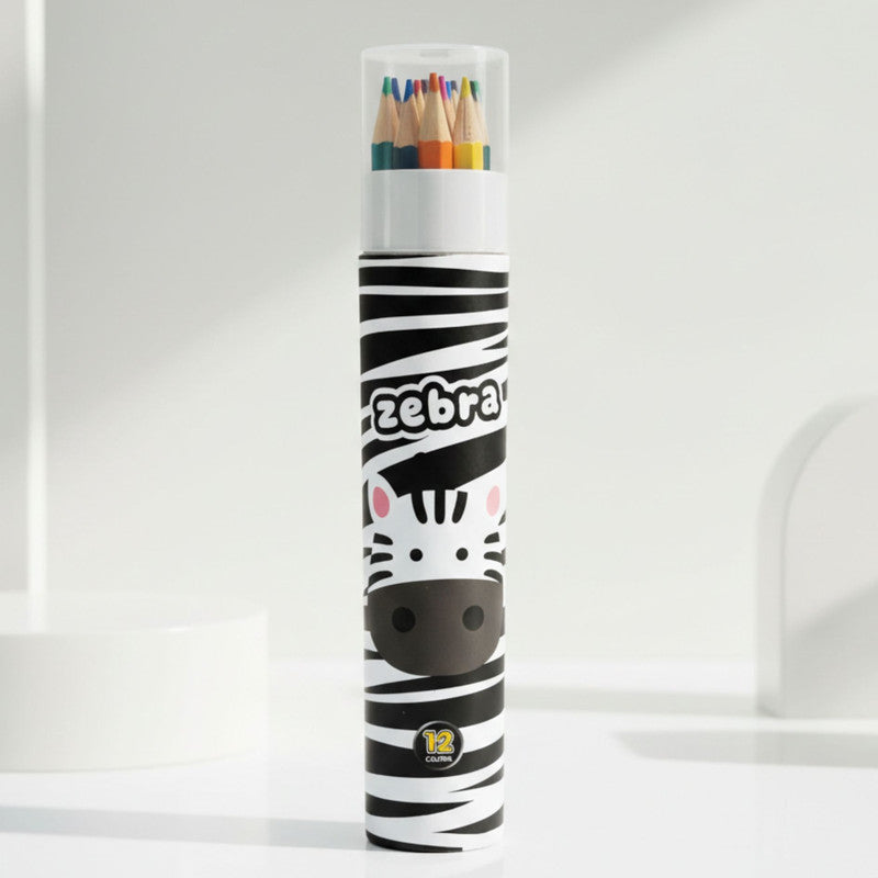 Rainbow Pencil Set 12 Colours - Zebra
